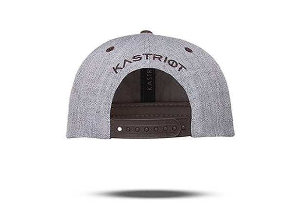 Snapback Grey with Brown